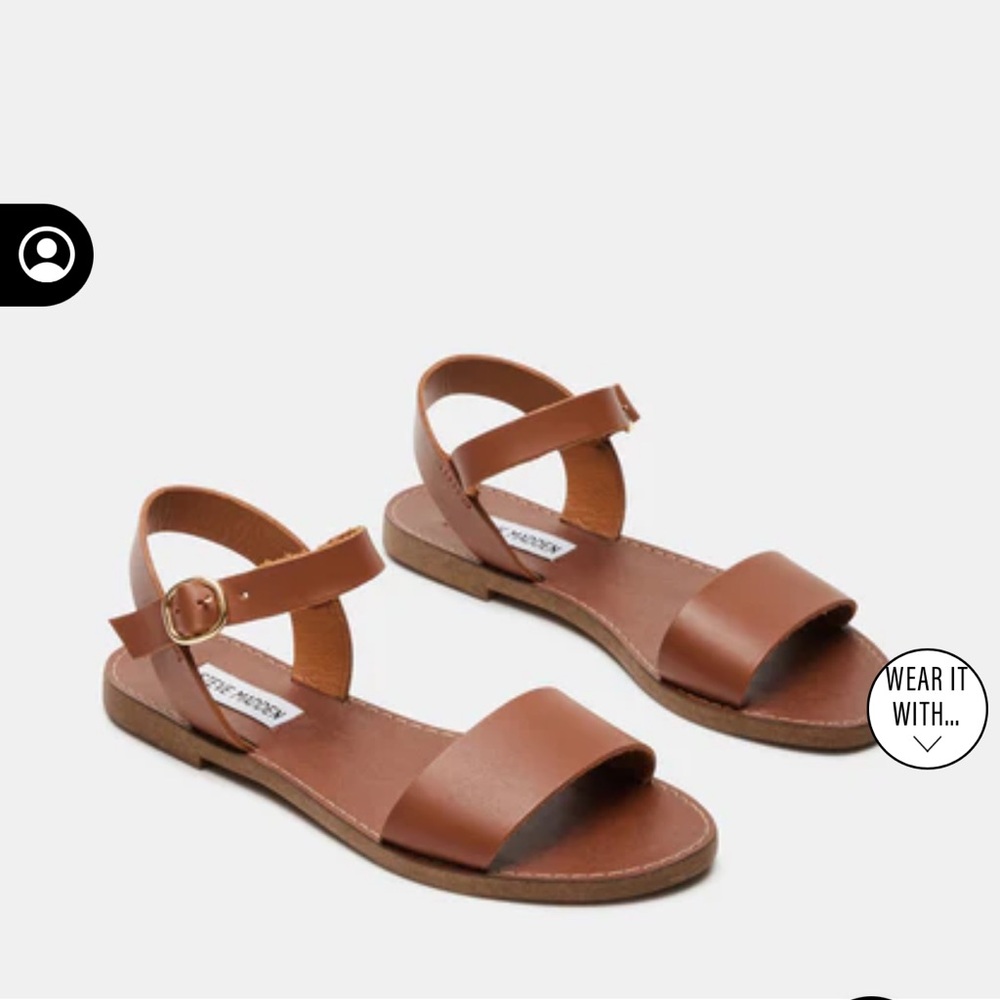 NWT Steve Madden Strappy Brown Sandals